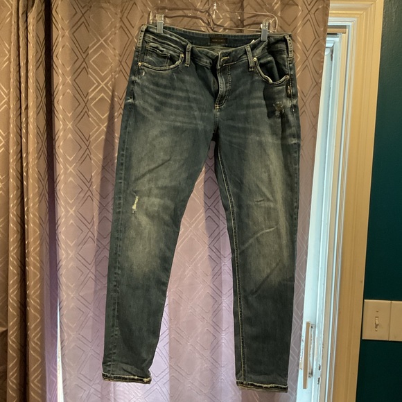 Silver Jeans Denim - Silver Jeans Women's Straight Leg Jeans - Blue